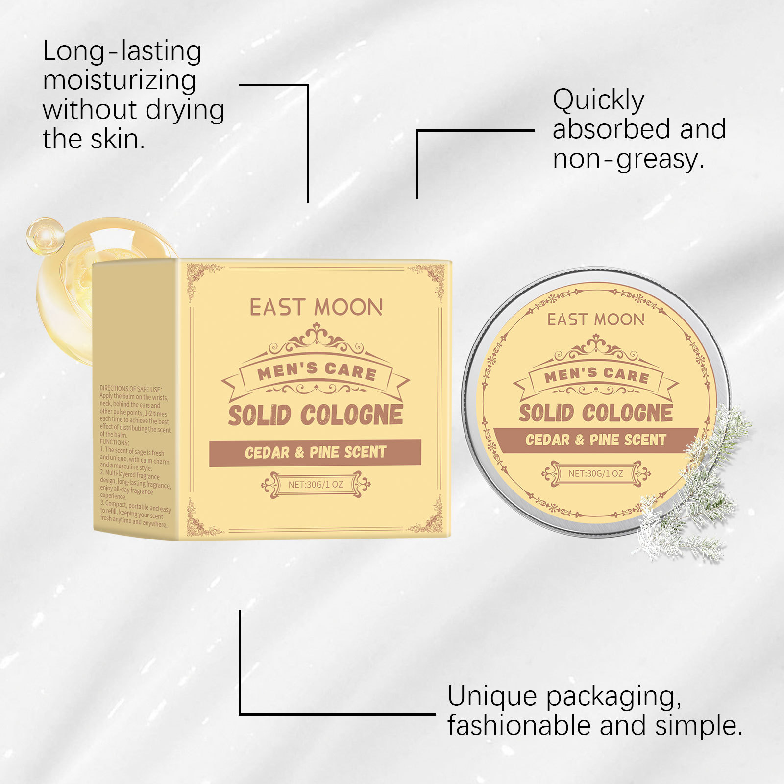 East Moon 30g Balsam Perfumowa – Cologne Solid Balm recenzja i cena